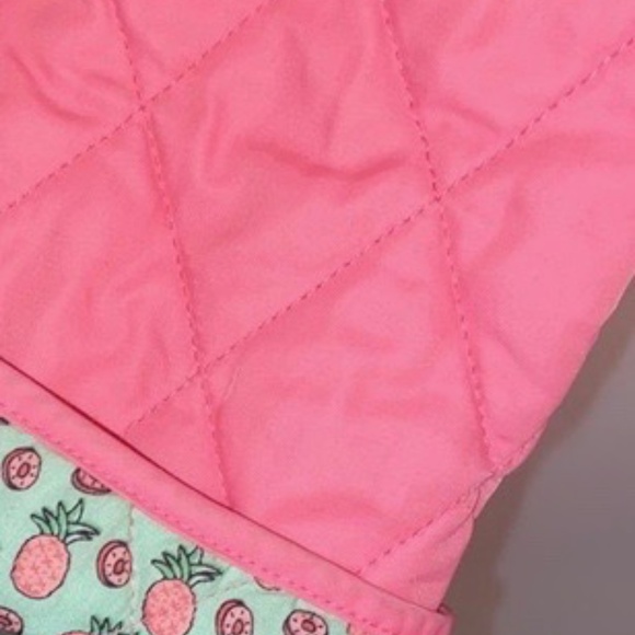 Vineyard Vines Size Small Pink and Blue Women's Reversible Quilted Jacket - Picture 10 of 10